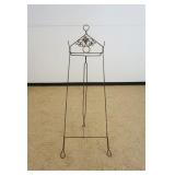 1122	ORNATE VICTORIAN STYLE BRASS & IRON EASLE, APPROXIMATELY 64 IN HIGH