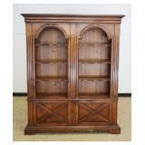 1128	THOMASVILLE PINE BOOKCASE W/REEDED COLUMNS, APPROXIMATELY 65 IN X 15 IN X 78 IN HIGH