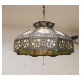 1148	ANTIQUE HANGING SLAG GLASS DOME