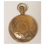 1159	ELGIN POCKET WATCH, TORNADO CASE, STEM LOOSE, FOR PARTS OR RESTORATION