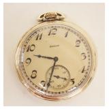 1161	ELGIN POCKET WATCH, 10 K GOLD PLATE CASE, FOR PARTS OR RESTORATION