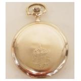 1164	ELGIN POCKET WATCH, 20 YEAR GOLD CASE, FRONT CASE HINGE BROKE, FOR PARTS OR RESTORATION