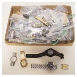 1168	LOT OF WRISTWATCHES & WATCH BANDS
