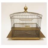 1173	ANTIQUE HENDRIX BRASS BIRD CAGE, APPROXIMATELY 12 IN X 17 IN X 18 IN HIGH