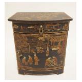 1174	CONTEMPORARY MINIATURE ASIAN STYLE CABNET, ONE DRAWER OVER ONE DOOR, APPROXIMATELY 8 IN X 11 IN