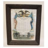 1178	PA CIVIL WAR DEDICATION JOSEPH CALL COMPANY 4, 93RD REGIMENT OF PA VOLUNTEERS, STAINING ON EDGE