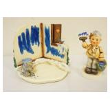 1192	GOEBEL 2 PIECE HUMMELSCAPES *PAINTING PALS*, APPROXIMATELY 6 IN HIGH