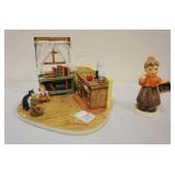 1193	GOEBEL 2 PIECE HUMMELSCAPES *LITTLEST TEACHER*, APPROXIMATELY 4 IN