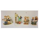 1211	GOEBEL/HUMMEL GROUP OF 4 FIGURINES, TALLEST APPROXIMATELY 8 IN