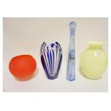 1217	LOT OF CONTEMPORARY ART GLASS INCLUDING SCHOTT, SWIESE, NATCHTMANN, TALLEST APPROXIMATELY 15 IN