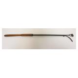 1039	WOOD AND BRASS GAS STREET LAMP LIGHTER, APPROXIMATELY 30 IN