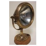 1061	ANTIQUE SOLID BRASS SHIPS SEARCH LAMP, APPROXIMATELY 19 IN