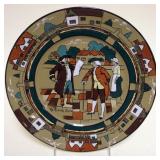 1079	BUFFALO POTTERY DELDARE 8 1/2 IN PLATE *YE TOWN CRIER*