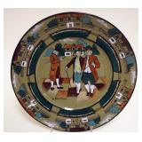 1080	BUFFALO POTTERY DELDARE 9 1/2 IN PLATE *YE OLDEN TINES*