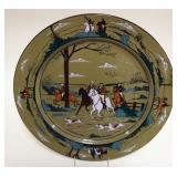 1082	BUFFALO POTTERY DELDARE13 /4  IN LARGE PLATE *THE FALLOWFIELD HUNT*