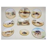 1084	ROYAL DOULTON GROUP OF ASSORTED PLATES DEPICTING COACHING SCENES