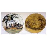 1085	ROYAL DOULTON ENGLISH OLD SCENES *THE GIPSIES* AND ROYAL DOULTON *GENEVA* PLATES
