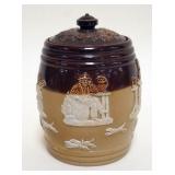 1088	ROYAL DOULTON ENGLAND TOBACCO JAR, APPROXIMATELY 6 IN H