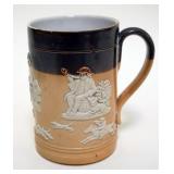 1090	ROYAL DOULTON ENGLAND EMBOSSED MUG, APPROXIMATELY 5 1/4 IN