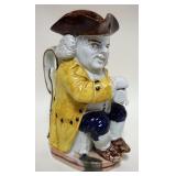 1112	ANTIQUE STAFFORDSHIRE TOBY PITCHER APPROXIMATELY 10 IN H