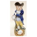 1113	ANTIQUE STAFFORDSHIRE TOBY PITCHER APPROXIMATELY 11 1/4 IN H, OLD REPAIR AT TOP