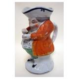 1120	ANTIQUE STAFFORDSHIRE TOBY PITCHER APPROXIMATELY 9 IN H, OLD REPAIR 