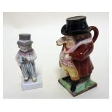 1125	MINIATURE CROWN DERBY PITCHER AND DICKENS FIGURE