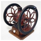 1133	ENTERPRISE NO 4 DOUBLE WHEEL COFFEE GRINDER, MISSING BRASS TOP, APPROXIMATELY 13 IN H