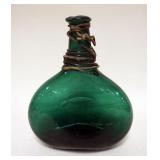 1146	ANTIQUE BLOWN GLASS FLASK, APPROXIMATELY 10 IN H