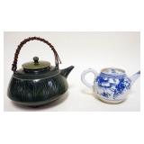 1154	2 ASIAN TEA POTS