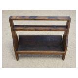 1190	ANTIQUE OAK AND CHESTNUT FARRIERS TOOL CARRIER, APPROXIMATELY 26 IN X 11 IN X 24 IN H