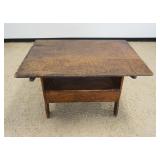 1191	ANTIQUE COUNTRY PINE HUTCH TABLE, APPROXIMATELY 48 IN X 33 IN X 30 IN H