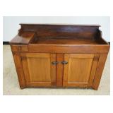 1195	ANTIQUE PINE DRY SINK WITH 1 DRAWER AND 2 DOORS, APPROXIMATELY 20 IN X 48 IN X 37 IN H