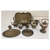 1258	GROUP OF ASSORTED SILVERPLATE