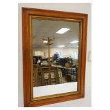 1268	MIRROR IN BIRDSEYE MAPLE FRAME, APPROXIMATELY 21 IN X 30 IN