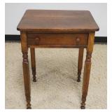 1294	ANTIQUE ONE DRAWER STAND, APPROXIMATELY 21 IN X 18 IN X 29 IN