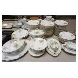 1304	LOT OF 94 PIECES OF UNMARKED VICTORIAN DINNERWARE INCLUDING COMPOTES, PLATTERS, TUREENS, ETC
