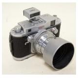 1021	ROBOT ROYAL CAMERA, 35MM WITH SPIN DRIVE REWIND KNOB TOP MISSING, LENS SHROUD LOOSE