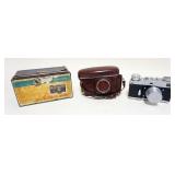 1040	LENIGRAD 35 MM RANGE FINDER CAMERA, SHUTTER DAMAGE