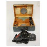 1192	SOVIET ERA AVIATION SEXTANT, APPROXIMATELY 14 IN X 10 IN X 6 IN