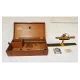 1196	EUGENE DIETZGEN SURVEYORS PLANE TABLE, APPROXIMATELY 23 IN X 12 IN X 6 IN