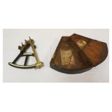 1201	SPENCER BROWNING SURVEYORS OCTANT, APPROXIMATELY 14 IN X 13 IN X 5 IN