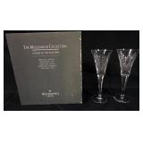 1028	WATERFORD CRYSTAL MILLENNIUM COLLLECTION TOASTING FLUTES *HEALTH PAIR*