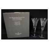 1029	WATERFORD CRYSTAL MILLENNIUM COLLLECTION TOASTING FLUTES *HAPPINESS PAIR*