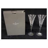 1044	WATERFORD CRYSTAL *HOSPITALITY* FLUTES, 2 APPROXIMATELY 9 IN H