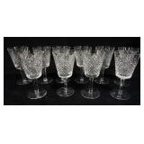 1049	WATERFORD CRYSTAL 10 PIECES OF 7 IN H FOOTED STEMWARE