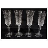 1052	WEDGWOOD CRYSTAL 4 PIECES OF 8 3/4 IN H FOOTED STEMWARE