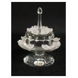 1073	SWAROVSKI CRYSTAL FIGURINE, BIRTHDAY CAKE 87-92, APPROXIMATELY 2 IN H