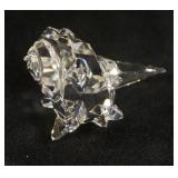1074	SWAROVSKI CRYSTAL FIGURINE, CONCH SHELL, APPROXIMATELY 3 IN X 2 IN H