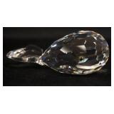 1075	SWAROVSKI CRYSTAL FIGURINE, WHALE, APPROXIMATELY 3 1/2 IN X 1 1/2 IN H